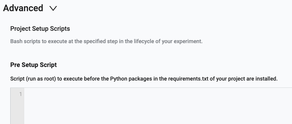 Recover files from failing workspace using environment pre-setup scripts