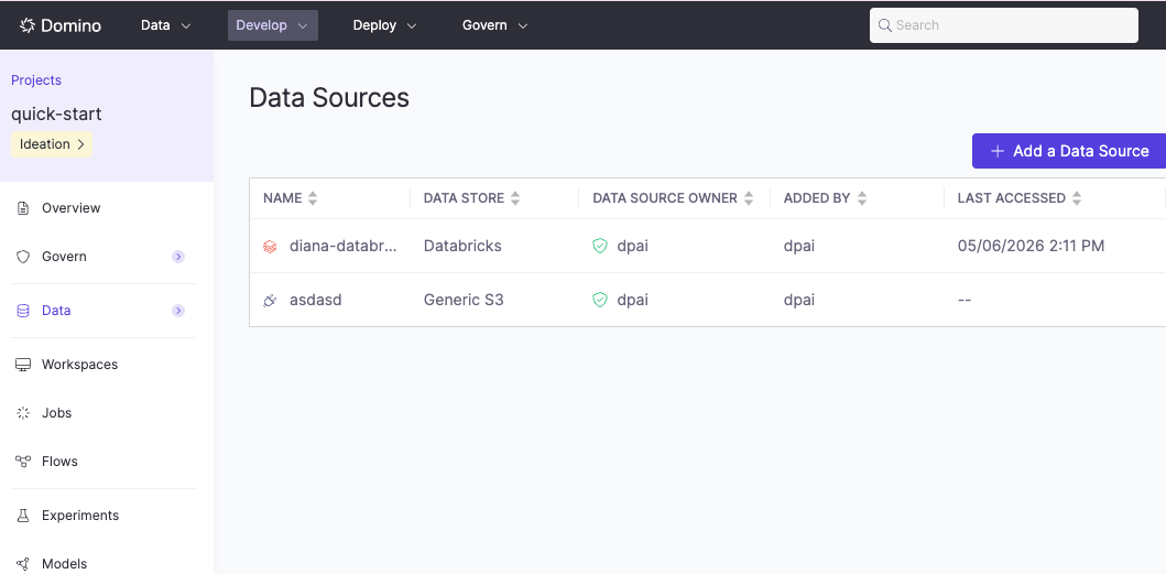 Adding Credentials to an Existing Data Source